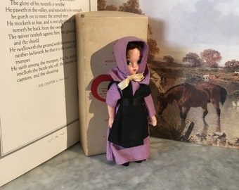 Vintage Plastic Amish Doll with Box