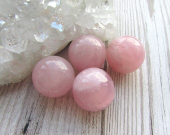 Mini Rose Quartz Sphere - Polished Gemstone Carving - Carved Gift - Gemstone Crystal Ball Pink