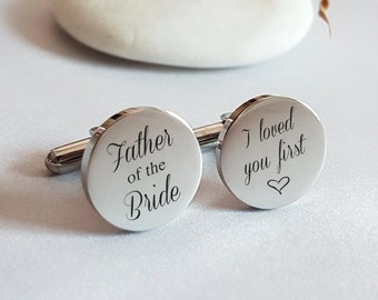 Personalized Cuff Links, Handwriting CuffLinks, Christmas Gift for Dad Husband, Custom Father of the bride Cufflinks Wedding Cuff links