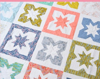 Geode Fat Quarter Quilt Pattern in 4 Sizes