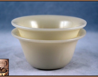 Vintage Fire-King Oven Glass Custard Cups (Set of 2)