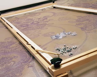 LARGE ! Tambour Embroidery Frame. Luneville/Tambour/Couture Professional Frame 2.30×3.00 meters