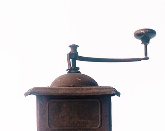 Antique coffee mill. Grinder-Functional Utilitarian