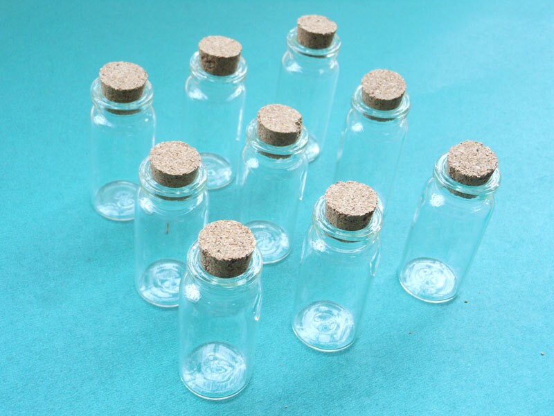 20pcs 22x50mm Empty Glass Vials. Glass Bottles. Mini Glass