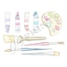Art Painting Clipart // Watercolor Planner Clipart