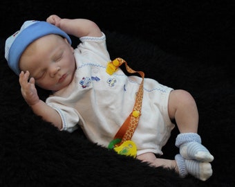 Reborn baby , Realborn Sleeping charles , cut mouth , no waiting ,ready to ship!