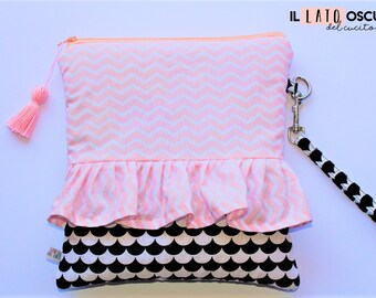 Zippered clutch Bag