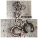 Vintage Style Aged patina rustic GOOD LUCK Rhinestone pave horseshoe charms repurpose 4 pcs.