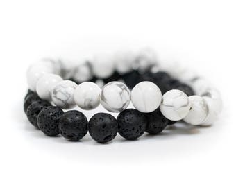 Distance Bracelets | His and Her Bracelet | Distance Bracelet | I Lava You | Lava Rock Bracelet | Essential Oil Bracelet | Essential Oils
