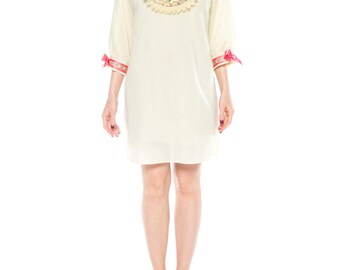 1960s Gucci Inspired Babydoll Shirt Dress Size: 8