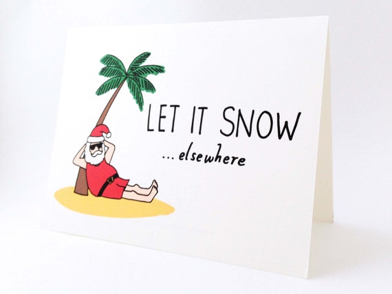 let it snow photo card