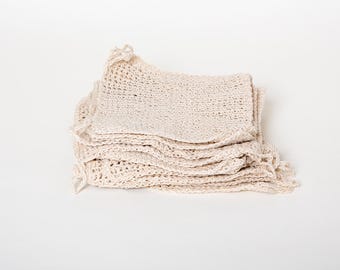 Face wash for sale, Silk wash cloths, Crocheted wash cloth, Handmade wash cloths, Bathroom face care, Linens to sale, Gift for her, Organic