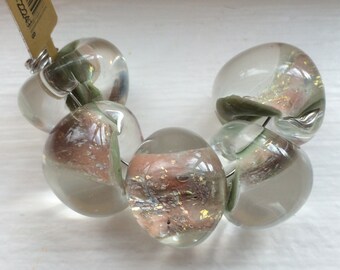 5 Jumbo Teardrop Handmade Lampwork Beads - 17 mm (22249)