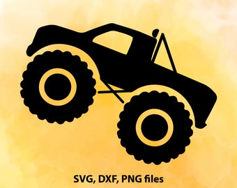 Truck SVG, Monster Truck svg, Boy truck svg, Truck DXF, Monster truck Cut File, Monster truck PNG, Cricut, & Silhouette, Instant download