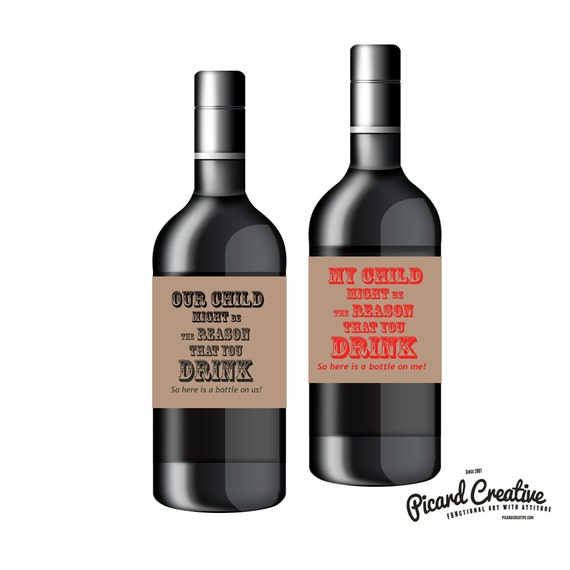 Items similar to Teacher Appreciation Wine Labels (6 labels per sheet) - My/Our child might be ...