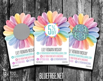 Spring Summer Flower Scratch Off Discount Cards! Free Leggings! - SC_75