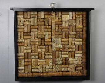 SALE--Corkboard Message Center--Repurpsed, Upcycled Drawer--SALE!!