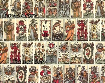 Old Tarot Cards Instant Download