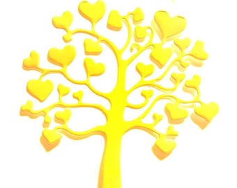 Scrapbooking hearts tree cutout