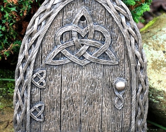 Large Irish Celtic Fairy Door Indoor/ Out Invite the fairies to your home or garden.