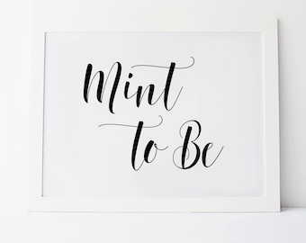 Mint to be printable | Etsy