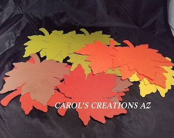 20 4" Fall Leaves / Autumn Leaves / Autumn Leaf Die Cut / Maple Leaf Die Cut / Maple Leaves / Maple Autumn Leaves / ANY COLORS