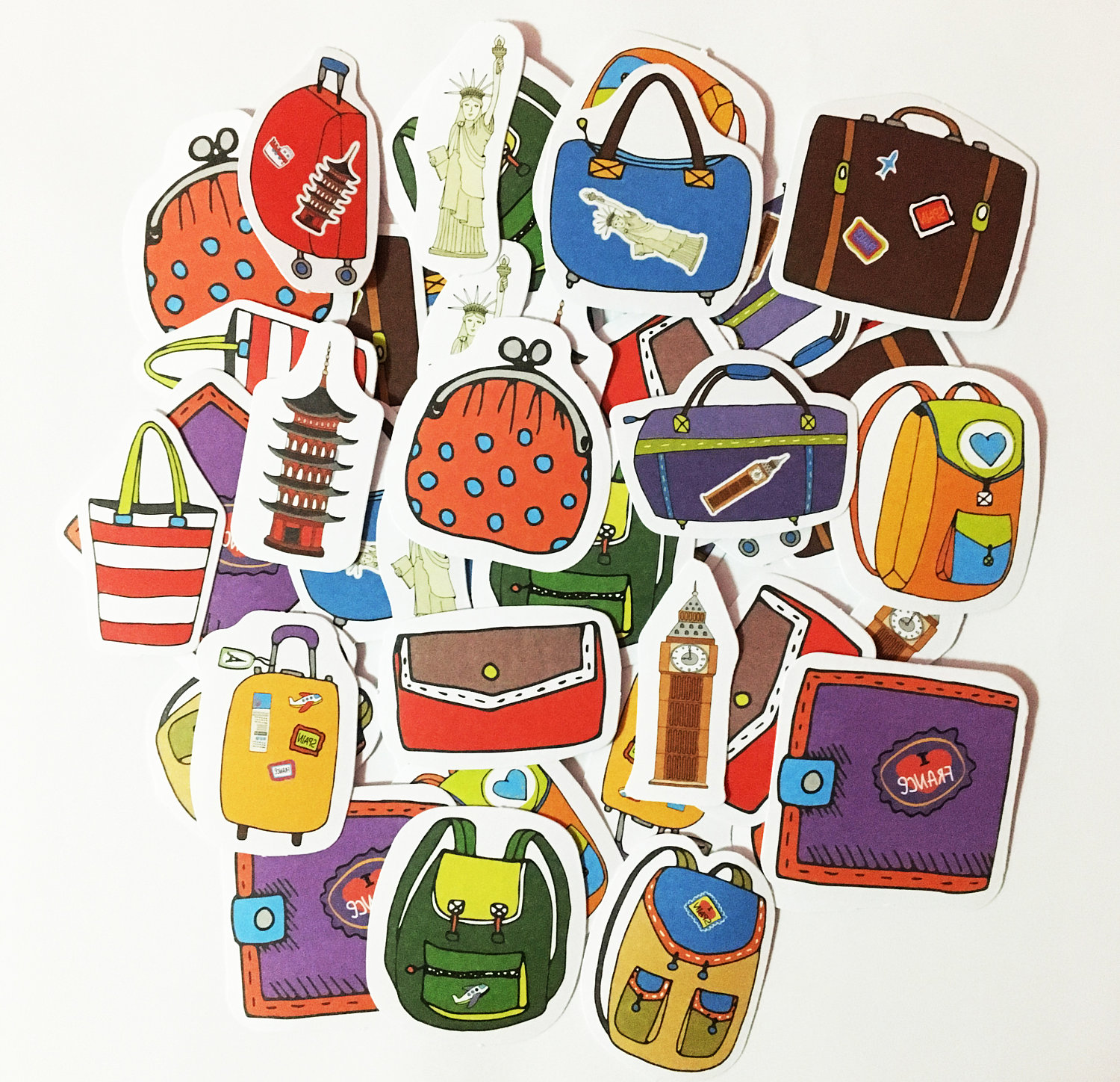 travel bag stickers for bags