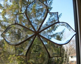 Stained Glass clear bevel cluster