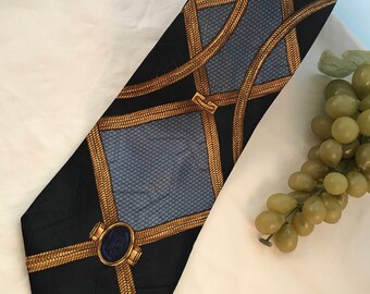V372 Gian Franco Ferre ,made in Italy ,silk ,men's neck tie,