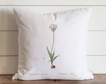 Botanical Paperwhites 20 x 20 Pillow Cover // Everyday // Gift // Accent Pillow