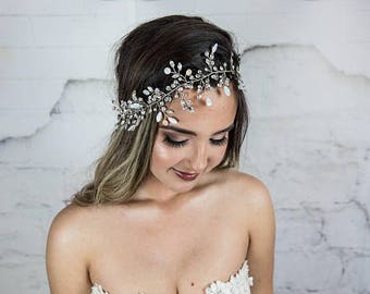 Long hair vine / Wedding hair accessories / Bridal hair vine Wedding hair wreath Bridal headpiece Bridal hair accessories Wedding hair vine