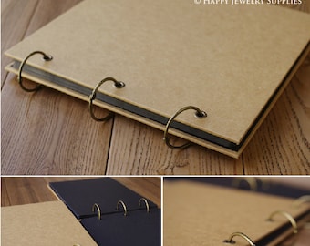 Kraft Paper Notebook / Photo ALBUM / Hand-painted Graffiti Day Book / DIY Leather Wedding Albums (KB05)