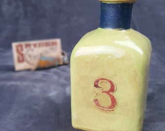 Green #3 Apothecary Bottle