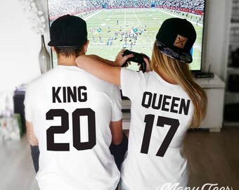 King and Queen shirts couple t shirt couple tees King Queen 01 couple tshirts funny matching couple shirts wedding gift anniversary gift