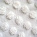 Martha Stewart White Coin Pops Vintage Cotton Chenille Bedspread Fabric 18 X 23 Inches