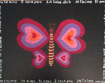I just want to say I love you - acrylic painting -