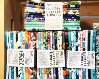 12 UNPAPER TOWELS. You choose prints
