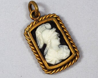 Antique Agate Cameo Pendant