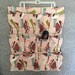 1950s, 1960s Heavy Barkcloth Atomic Pattern Shoe, Utensil Organizer, Iconic Mid Century Colors and Design