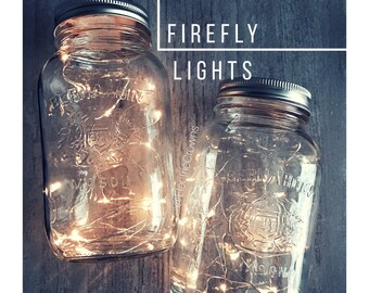 Mason Jar Fairy Lights, DIY Lanterns, Centerpieces, Rustic Wedding Decor, Fall Wedding, Rustic Party Decor, Mason Jar Lights *No Jar