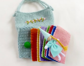 The Princess and the Pea set felted bag doll mattresses pea Fairy tale