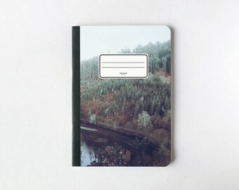 Rainy Forest Notebook - Journal - Sketchbook - Blank pages - Lined pages
