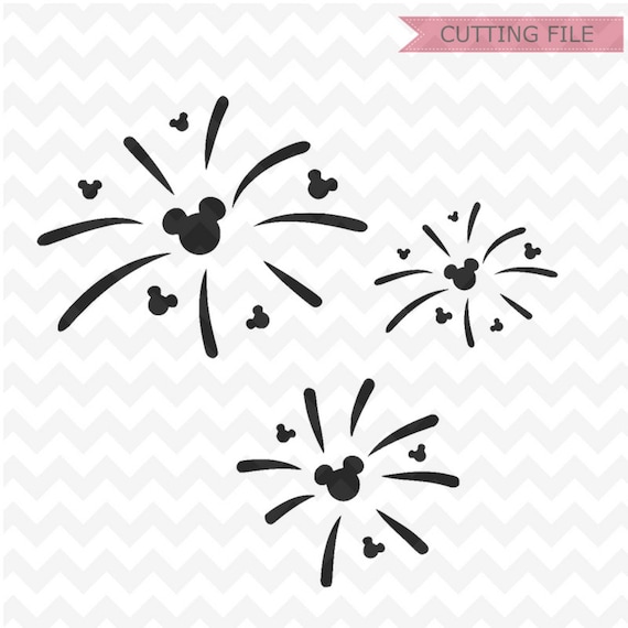Mickey Mouse Head Fireworks SVG Disney fireworks SVG and PNG