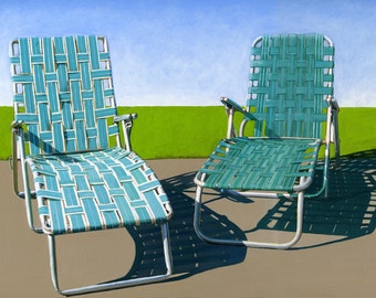 Summer Loungers - limited edition giclee print 38/100