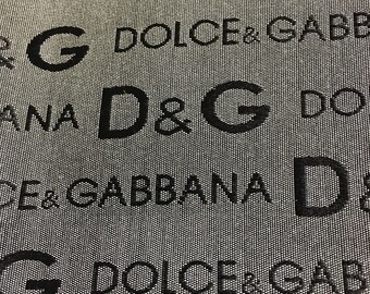 Designer Heavy Weight Fabric by the Yard. 2 yards X 58 inches wide. gray & black. NEW