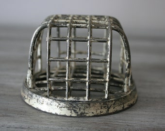 Metal Cage Flower Frog / Vintage Flower Frog by Dazey Manufacturing Co