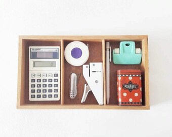 Vintage Wooden Display Desk Organiser Child Nursery Decor