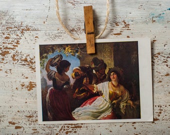 Vintage reproduction, Rome art, Renaissance art, unused postcard, museum card, scrapbooking craft paper post crossing Russian art Art Book