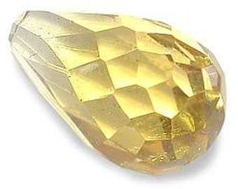 12mm x 7mm citrine briolette gem stone gemstone