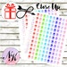 60 Present Stickers, Party Stickers, Birthday sticker, use with Erin Condren Planner(TM), Happy Planner, planner, Sticker, Traveler Notebook